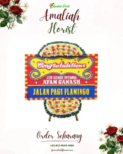 Bunga Papan Congratulation di Kemiling Permai